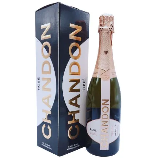 Espumante chandon brut rose con estuche